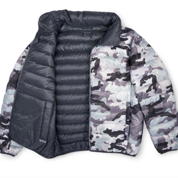 NWT TUMI PAX Men's Preston Reversible Packable Camo puffer Jacket XL - Picture 3 of 16